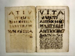Manoscritto Rossellò Montserrat Vita Sancti Antiochi